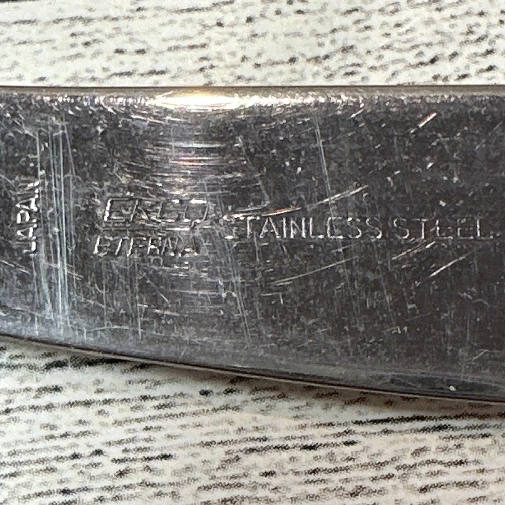 EKCO Trinidad Stainless Steel 2PC Spoon & Knife Japan Vintage
